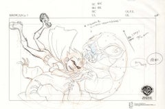 Vintage Teen Titans Original Production Drawing: Robin