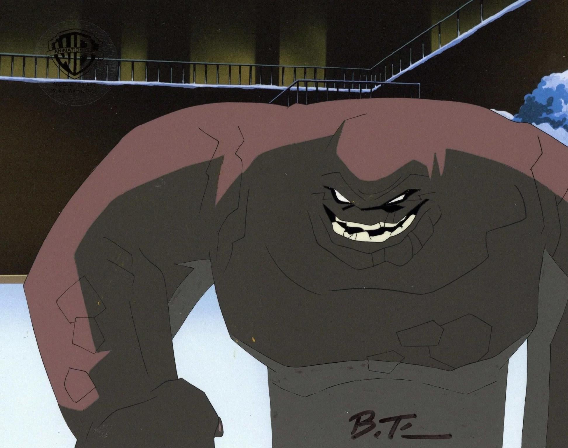 The New Batman Adventures Original Production Cel signed by Bruce Timm: Clayface - Art by DC Comics Studio Artists