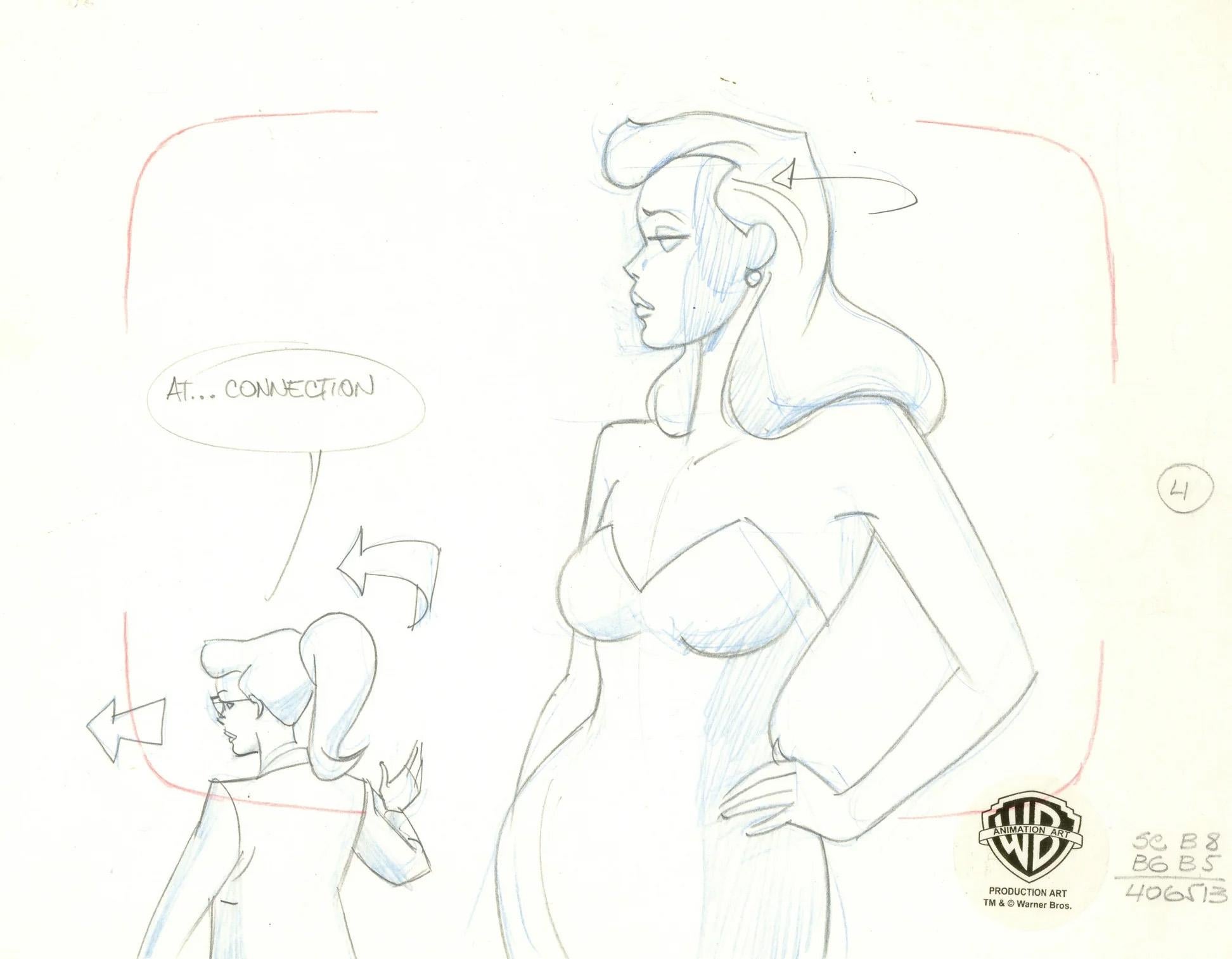 Batman The Animated Series Original-Produktionszeichnung: Selina Kyle, Maven – Art von DC Comics Studio Artists
