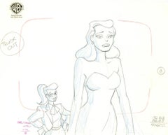 Vintage Batman The Animated Series Original Production Drawing: Selina Kyle, Maven