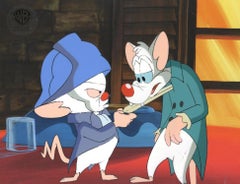 Vintage Pinky And The Brain Original Production Cel: Pinky and Brain