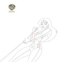 Vintage Justice League Original Production Drawing: Wonder Woman