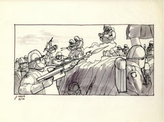 Vintage Star Wars - The Empire Strikes Back Storyboard by Joe Johnston: Battle of Hoth