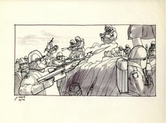 Retro Star Wars - The Empire Strikes Back Storyboard by Joe Johnston: Battle of Hoth