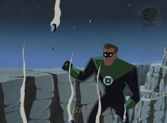 Superman the Animated Series Cel w/ Drawing Signed by Bruce Timm: Green Lantern