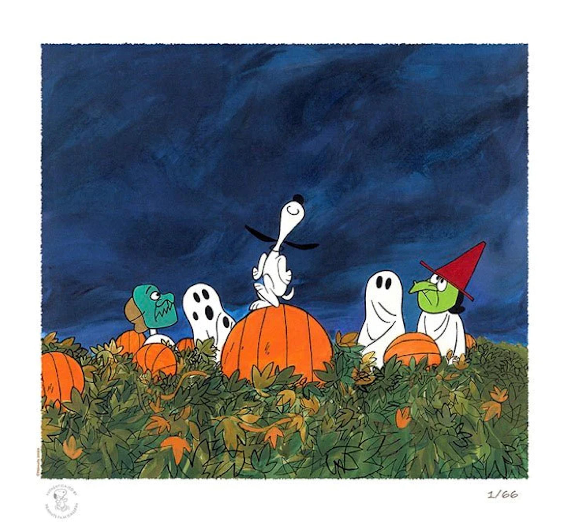 Peanuts Limited Edition Giclee Print: It's The Great Pumpkin! - Art by Peanuts Fine Artists