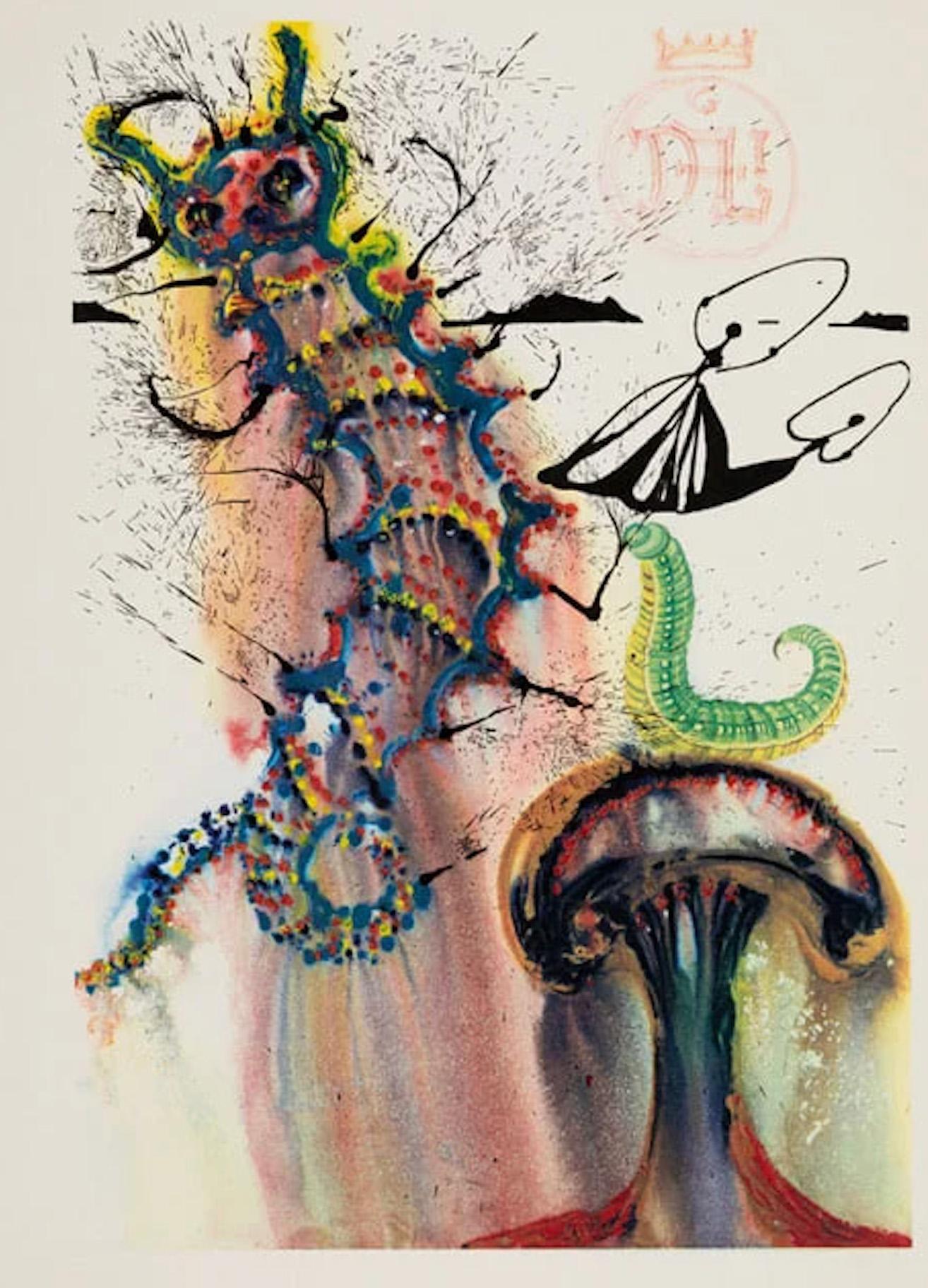 Alice in Wonderland - Full 12 Photolithograph Set, Hand-Signed by Salvador Dalí For Sale 9