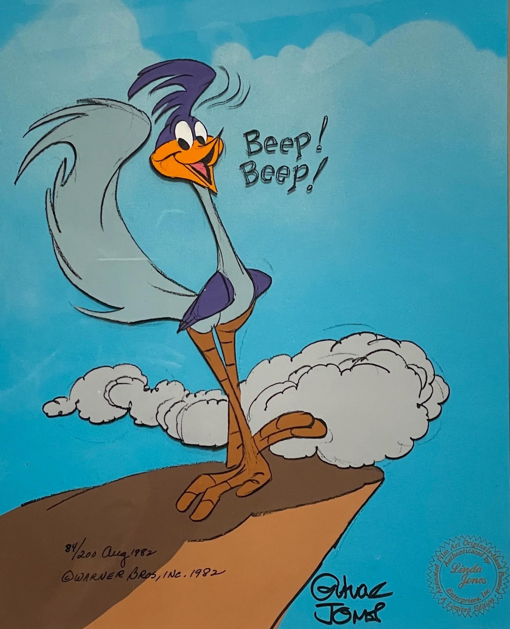MEDIUM: Limited Edition Cel
IMAGE SIZE: 12 Field
EDITION SIZE: 200
SKU: CCV2724

ABOUT THE IMAGE: This cel is hand-signed by Chuck Jones and is numbered 84/200.