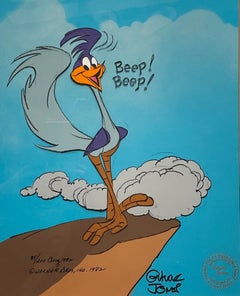 Looney Tunes Limitierte Auflage Cel, handsigniert von Chuck Jones: Roadrunner