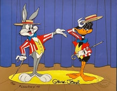 Vintage Looney Tunes Limited Edition Cel Hand-Signed by Chuck Jones: Bugs and Daffy