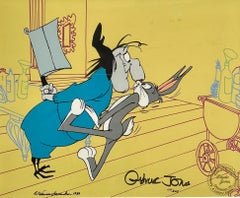 Looney Tunes Limited Edition Cel Hand-Signed by Chuck Jones: Bugs & Witch Hazel