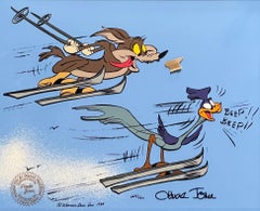 Vintage Looney Tunes Limited Edition Cel Hand-Signed Chuck Jones: Roadrunner & Wile E.
