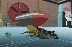 The New Batman Adventures Original Production Cel: Batman and Robin