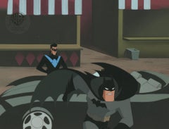 The New Batman Adventures Original Production Cel: Batman and Nightwing