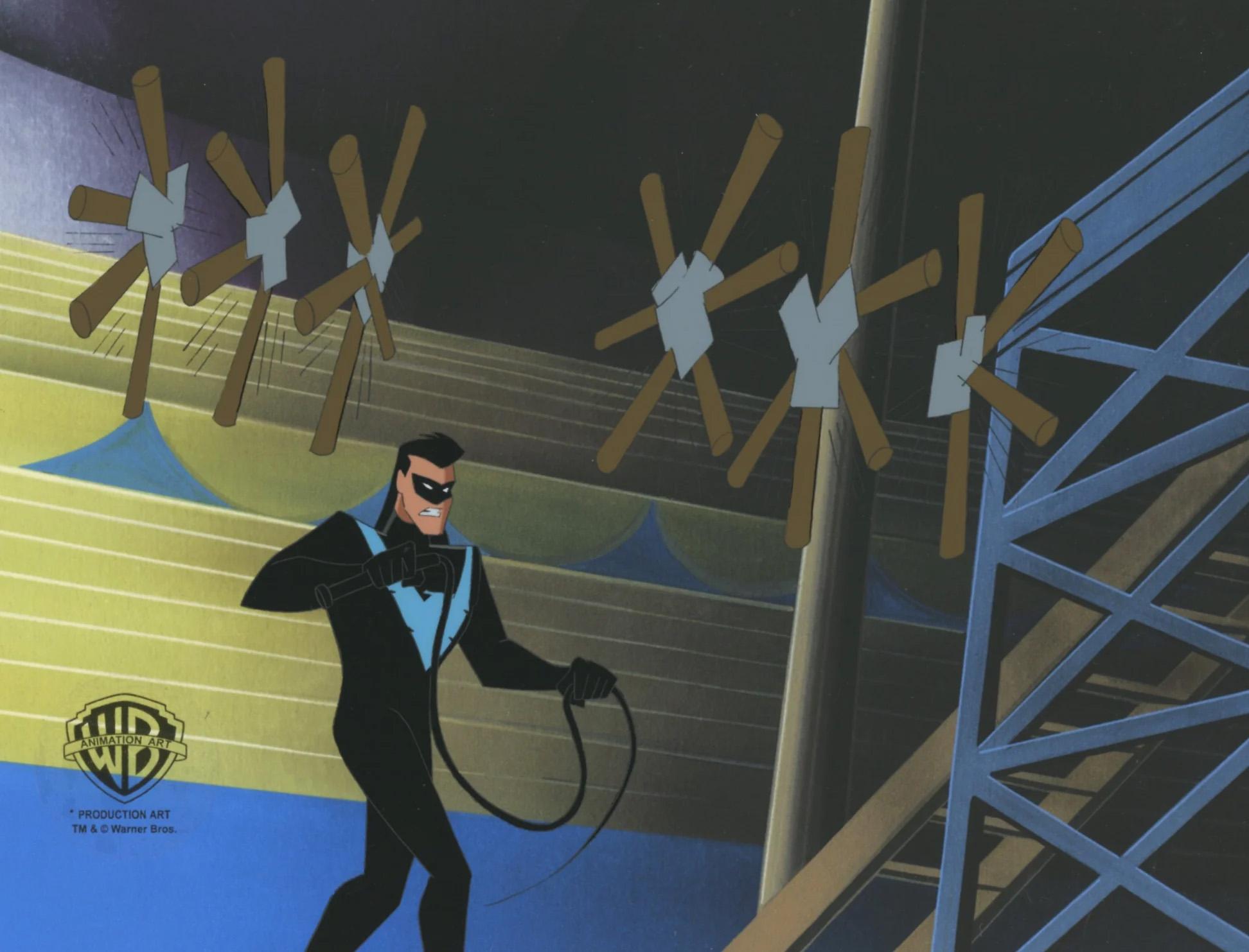 The New Batman Adventures Original Production Cel: Nightwing - Art by DC Comics Studio Artists