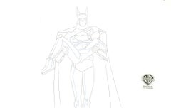 Justice League Unlimited Production Drawing: Batman and Ace