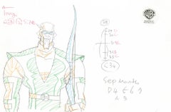 Justice League Unlimited Original Production Drawing: Green Arrow