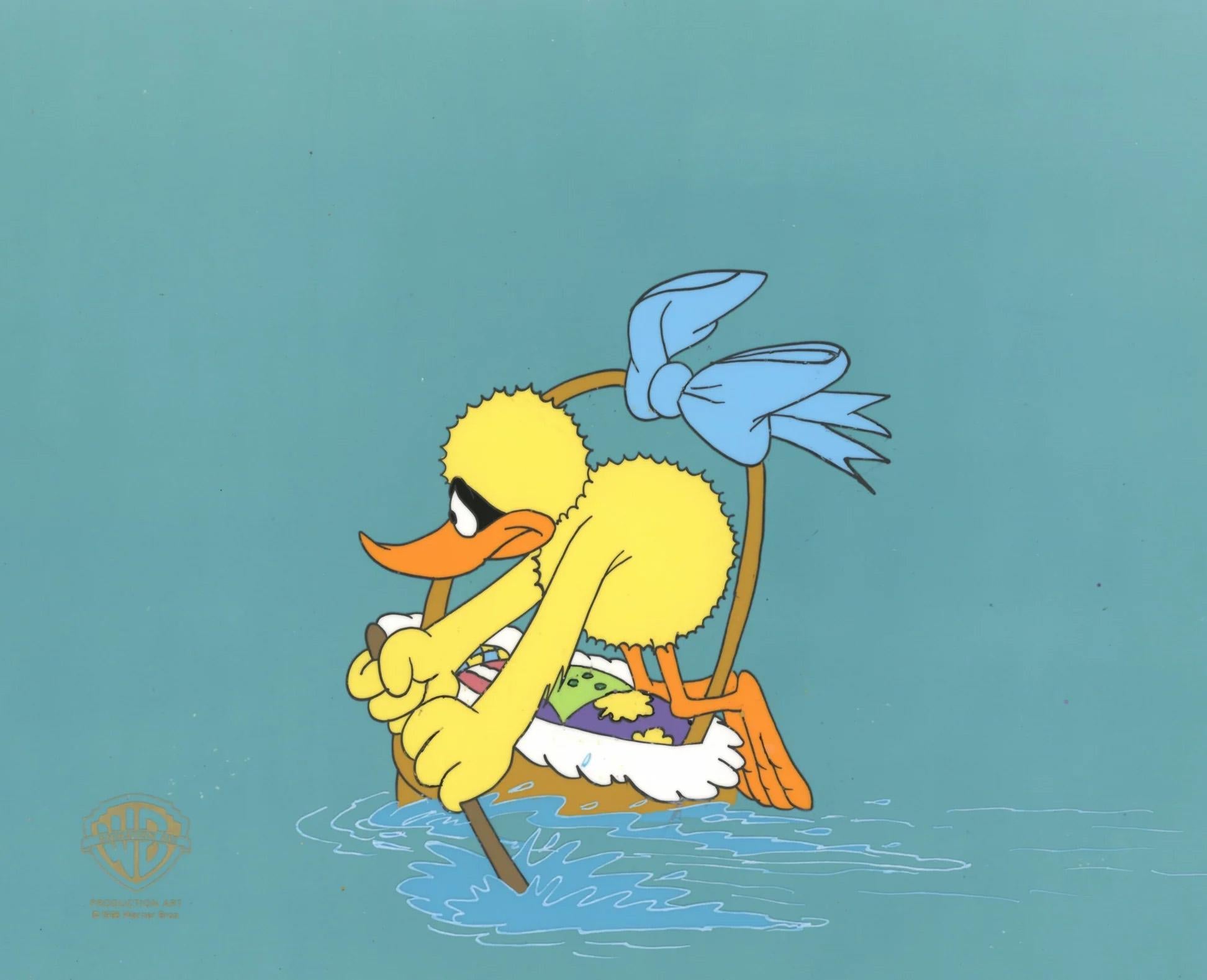 Looney Tunes Cel de production d'origine : Daffy Duck - Art de Looney Tunes Studio Artists