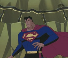 Vintage Superman the Animated Series Original Production Cel: Superman