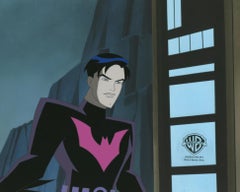 Vintage Batman Beyond Original Production Cel with Matching Drawing: Terry McGinnis