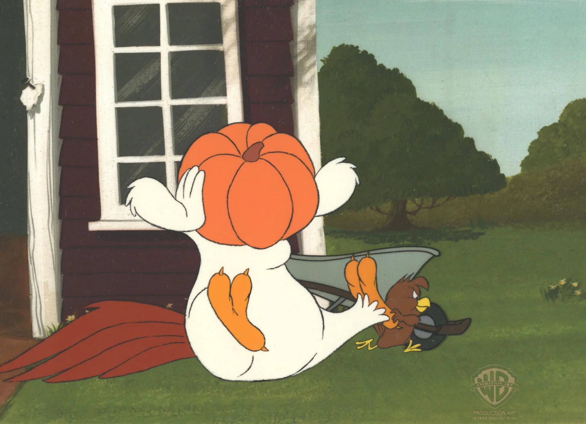 Looney Tunes Original Production Cel: Foghorn Leghorn and Henery Hawk - Art by Looney Tunes Studio Artists