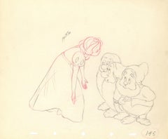Blancanieves y los siete enanitos Dibujo original de producción: Blancanieves y los enanitos