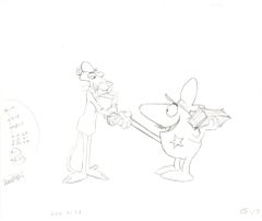 Vintage The Pink Panther Original Production Drawing