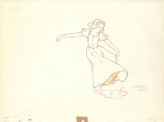 Vintage Snow White Original Production Drawing: Snow White