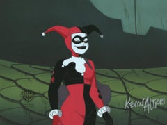 Retro Batman The Animated Series Original Cel Signed By Kevin Altieri: Harley Quinn