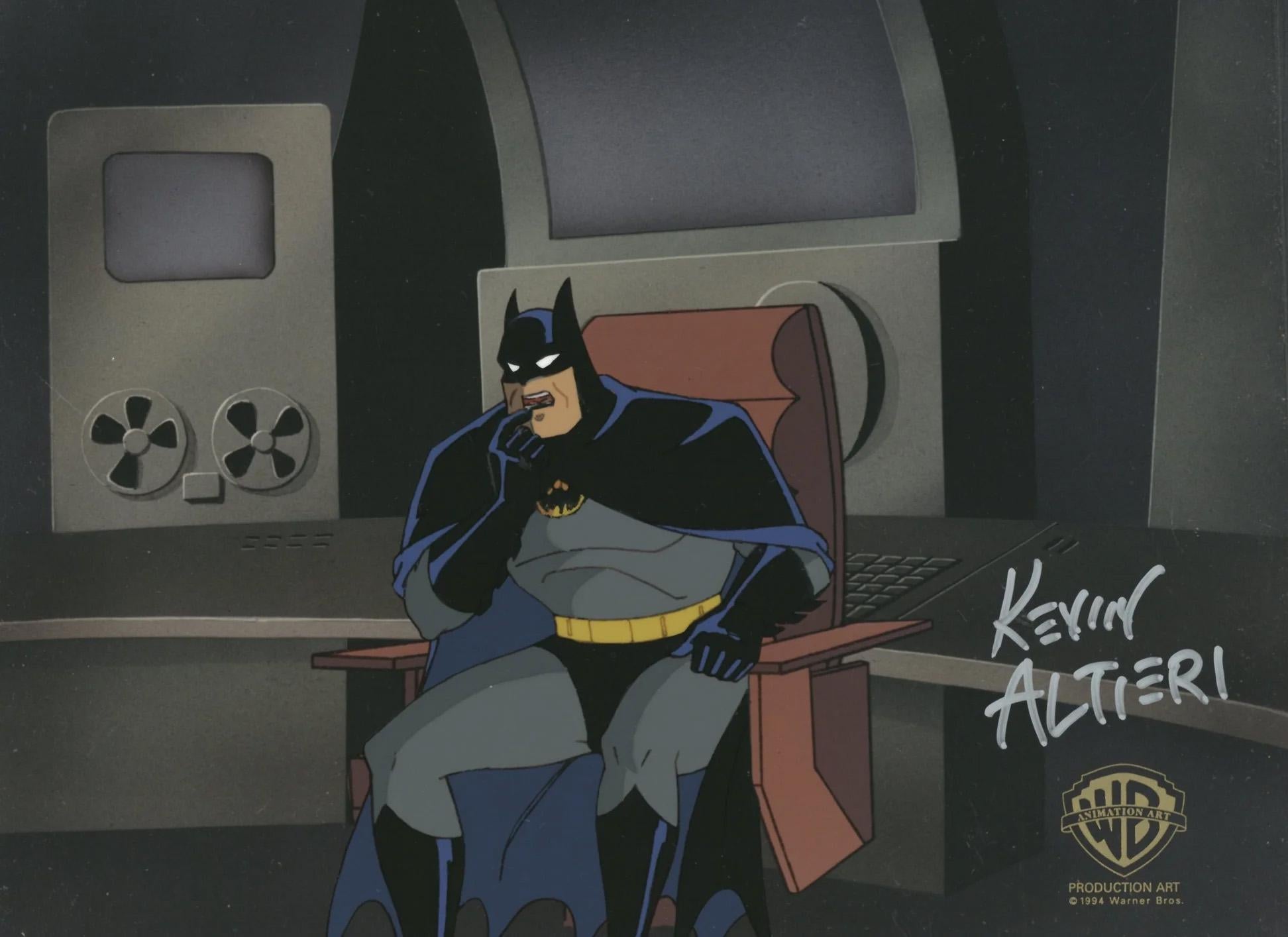 Batman The Animated Series Original Cel, signiert von Kevin Altieri: Batman – Art von DC Comics Studio Artists