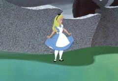 Vintage Alice in Wonderland Original Production Cel: Alice