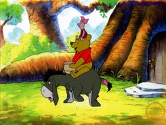 Vintage Winnie the Pooh Sericel with Framing