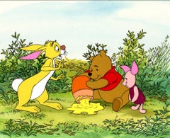 Cel et fond de production d'origine, encadré : Pooh, lapin, pigeon