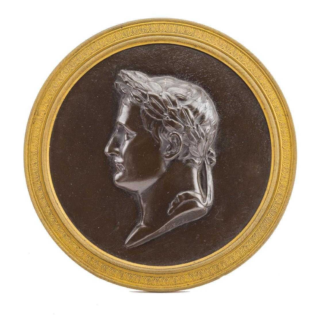 Bronze Portrait of Napoleon - Sculpture by Antoine Bovy