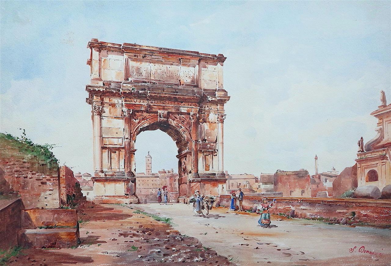 Stefano DONADONI Figurative Art - The Arch of Titus - Rome, Italy