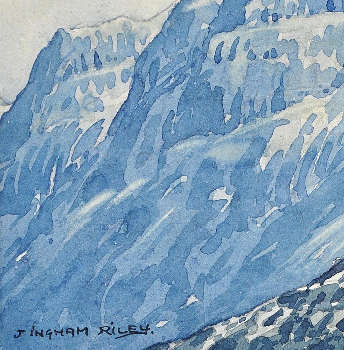 mountain range watercolor