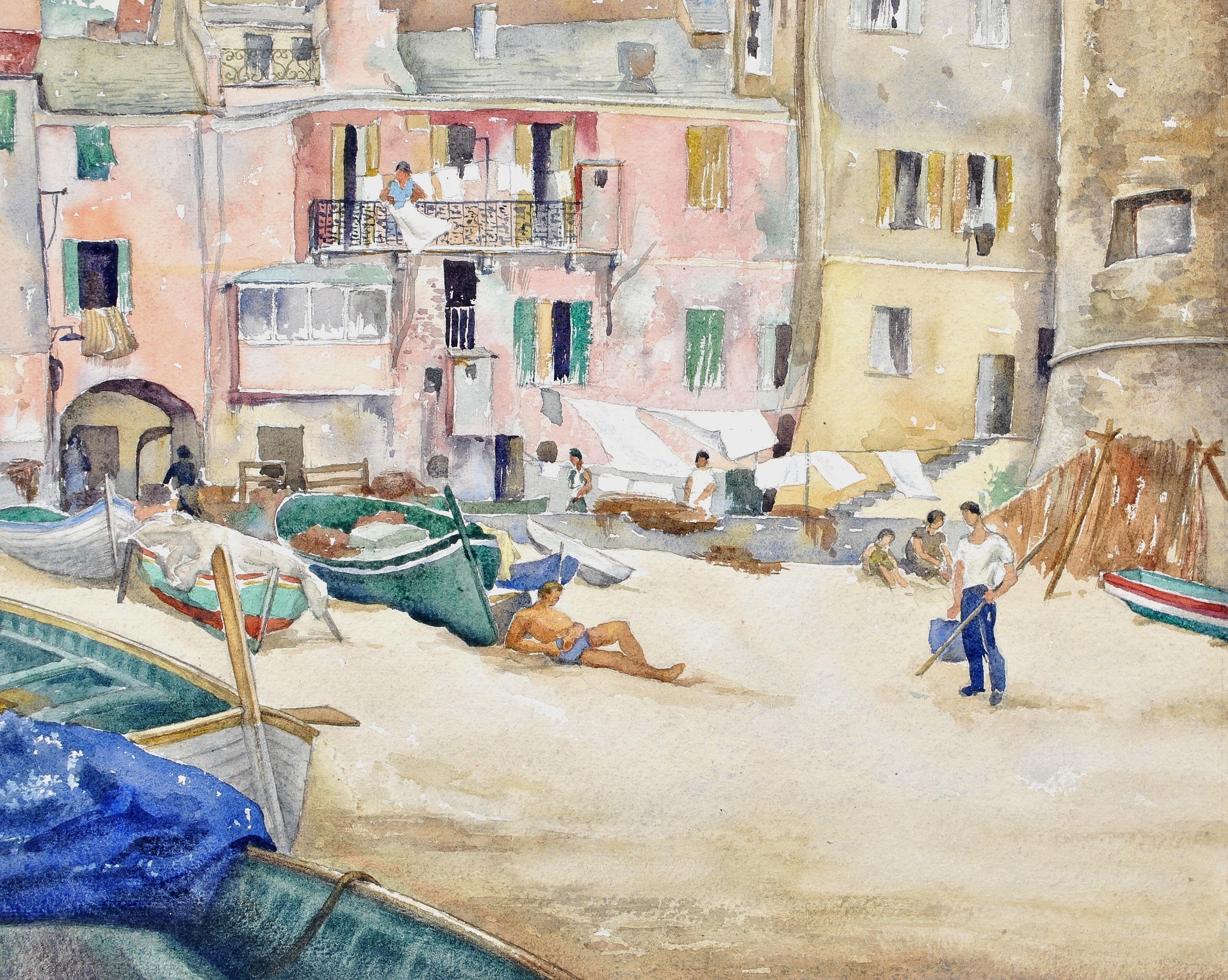 italy watercolor painting