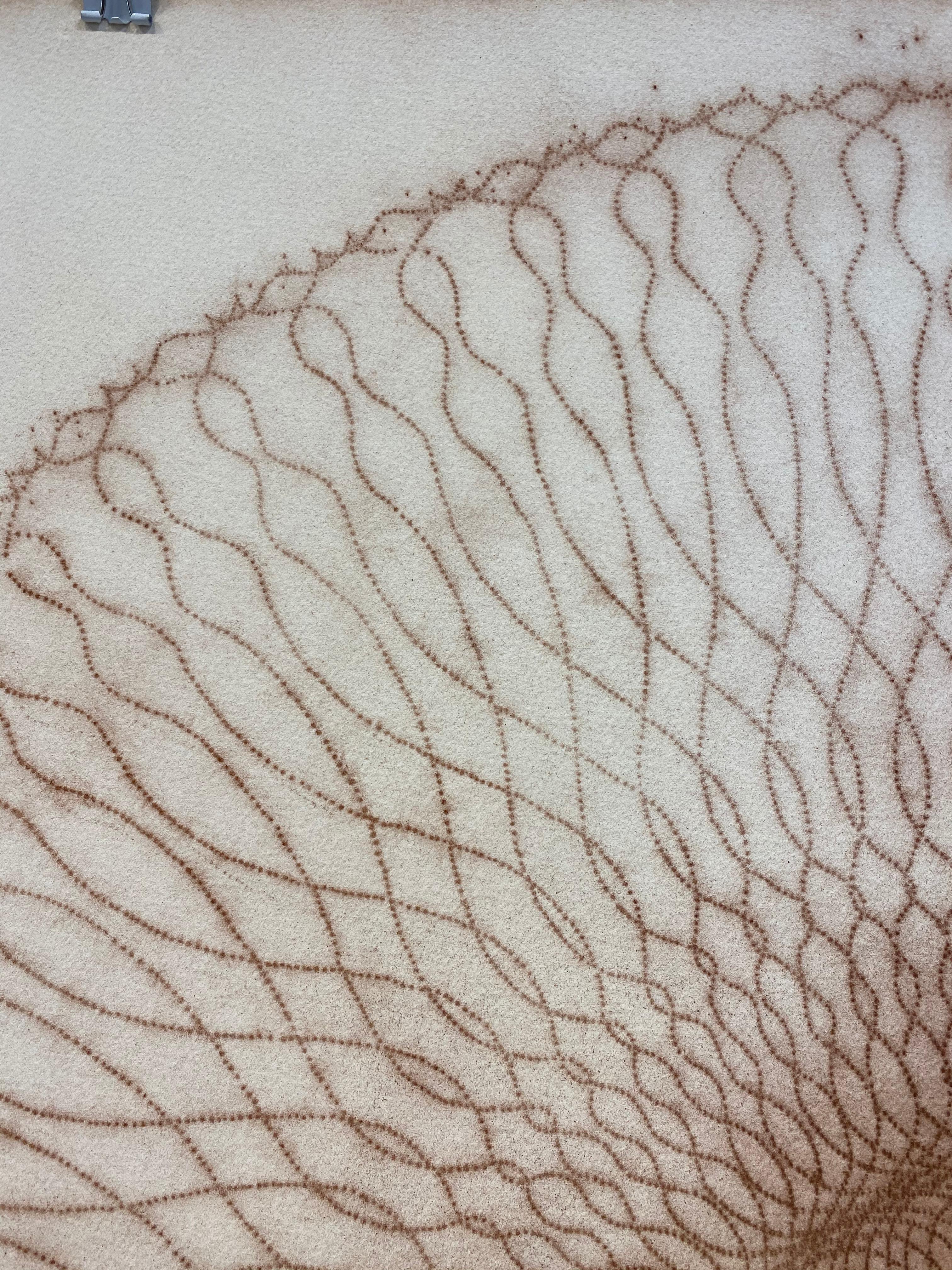 Exotic Hex Series 112 - Reddish Brown Circle Mandala Line Pigment Drawing, 2007 For Sale 1