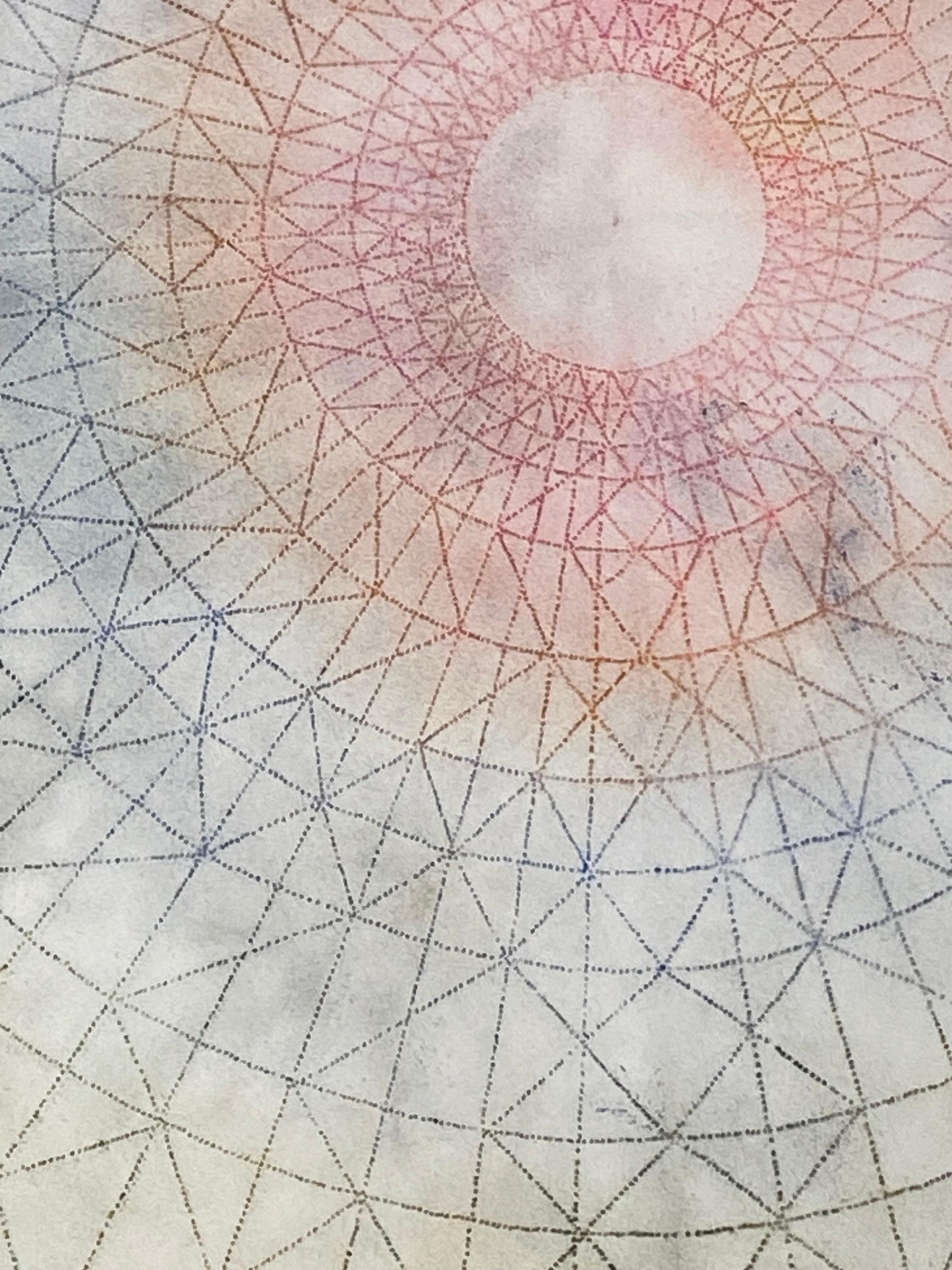 Primavera Pop 27 - Blue Green Orange Red Geometric Abstract Mandala, 2022 For Sale 4