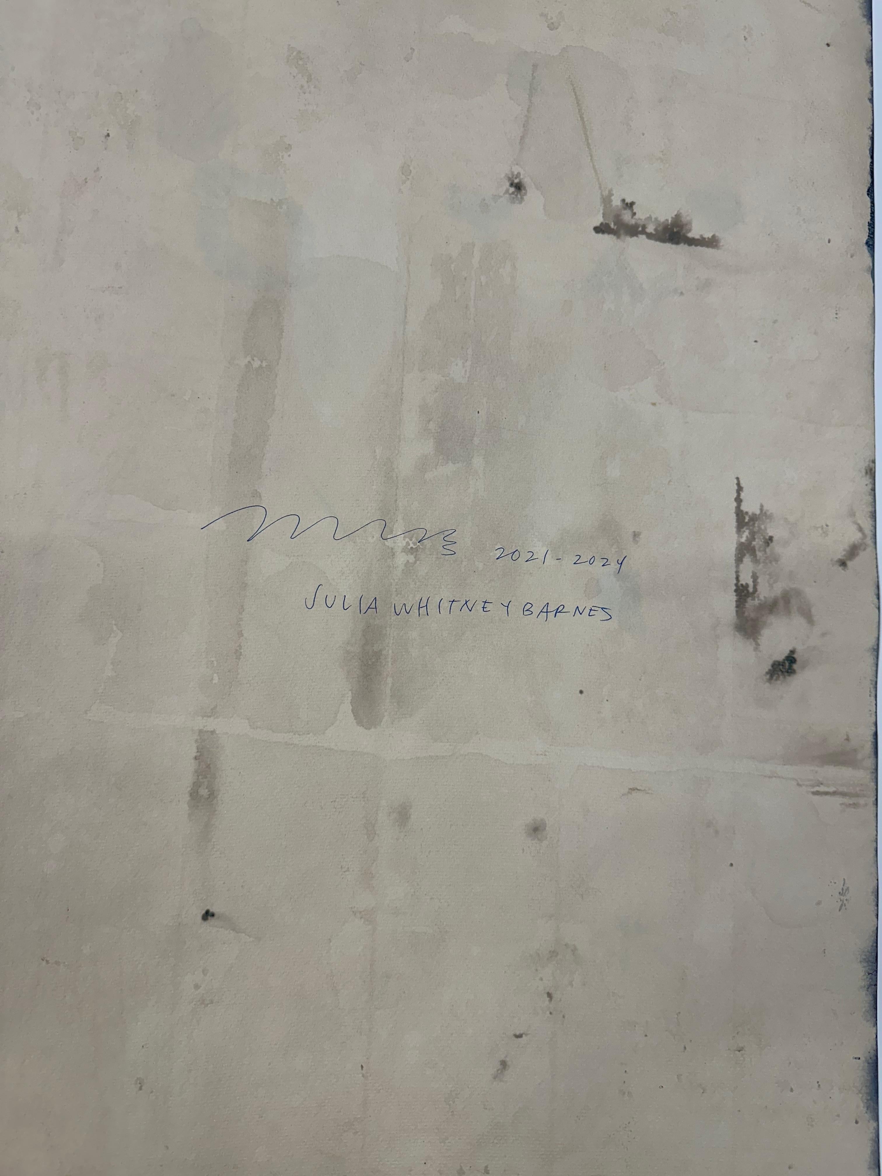 Fiordalisi Gold Flora - Pittura botanica metallizzata in cianotipia, 2021-'24 in vendita 5
