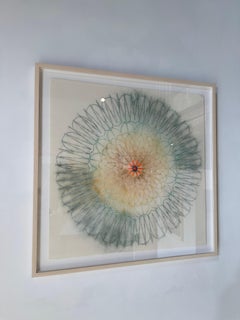 Primavera Pop Six - Geometric Mandala Green Orange Yellow Red Lines, 2022