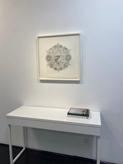 Snowflakes 148 Mother - Whales Seascape Planets Ocean Mandala Pencil Drawing