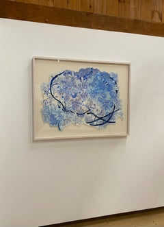 Together Crossover, Detailed Drawing in Cobalt Blue, Pink, Peach, Orange