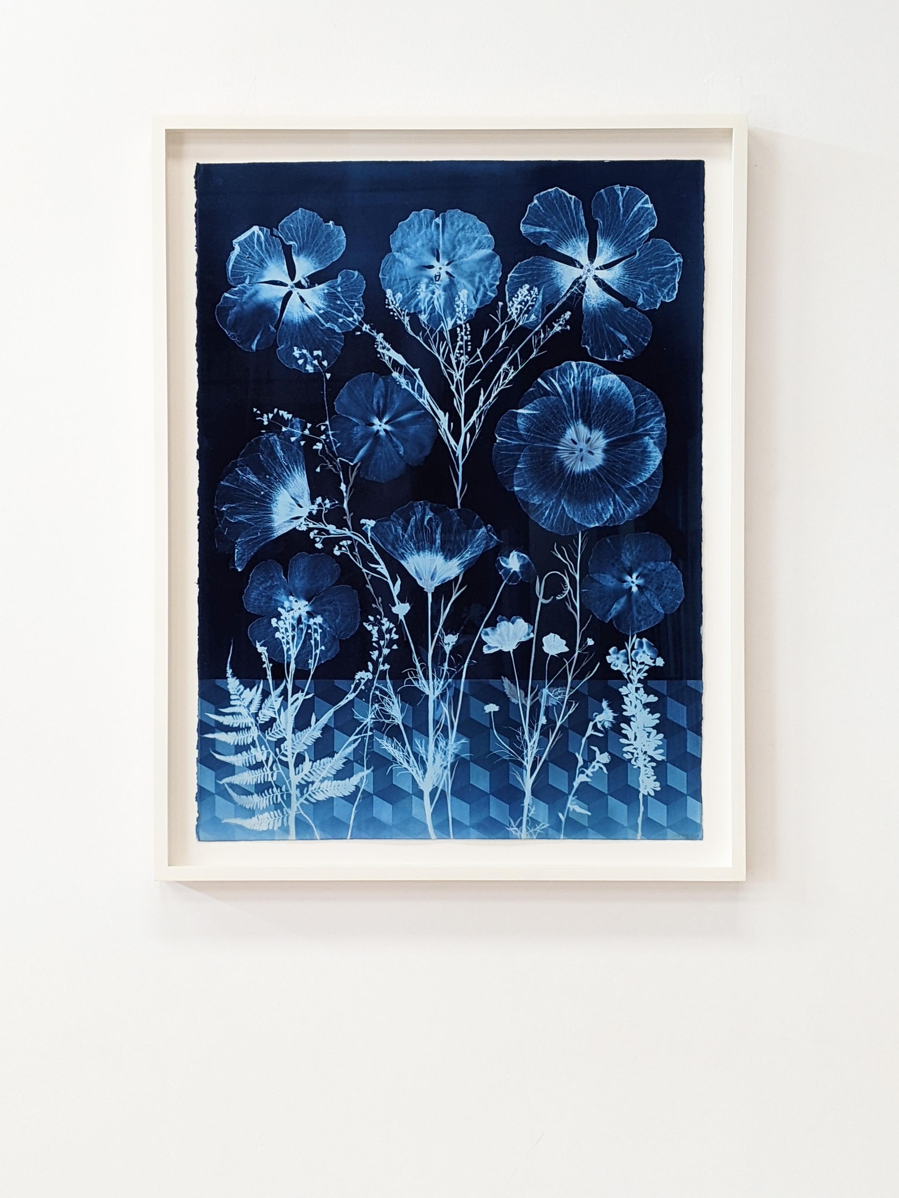 flower cyanotype