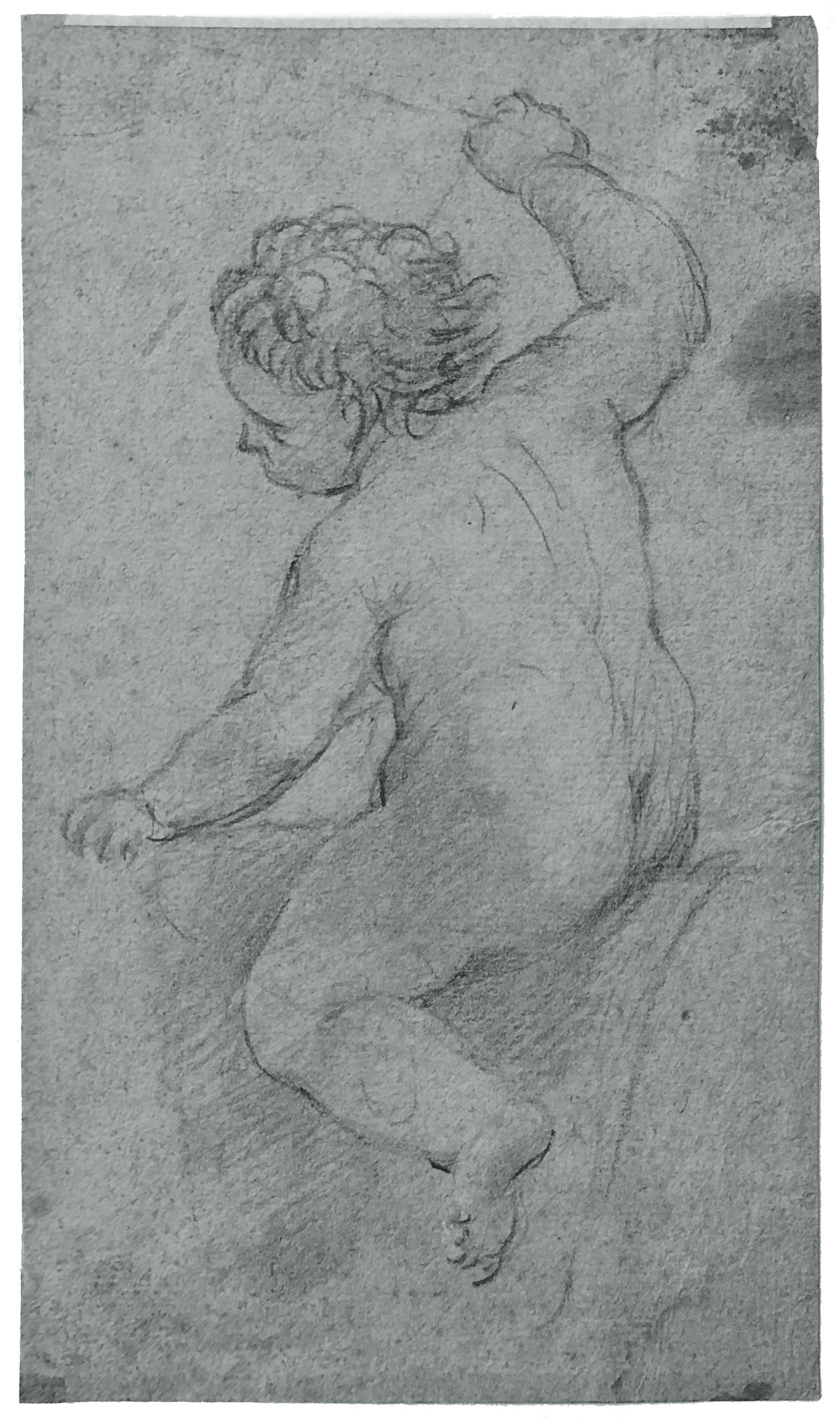 Annibale Carracci Figurative Art - Bolognese School (Circa 1600). Study of a child.