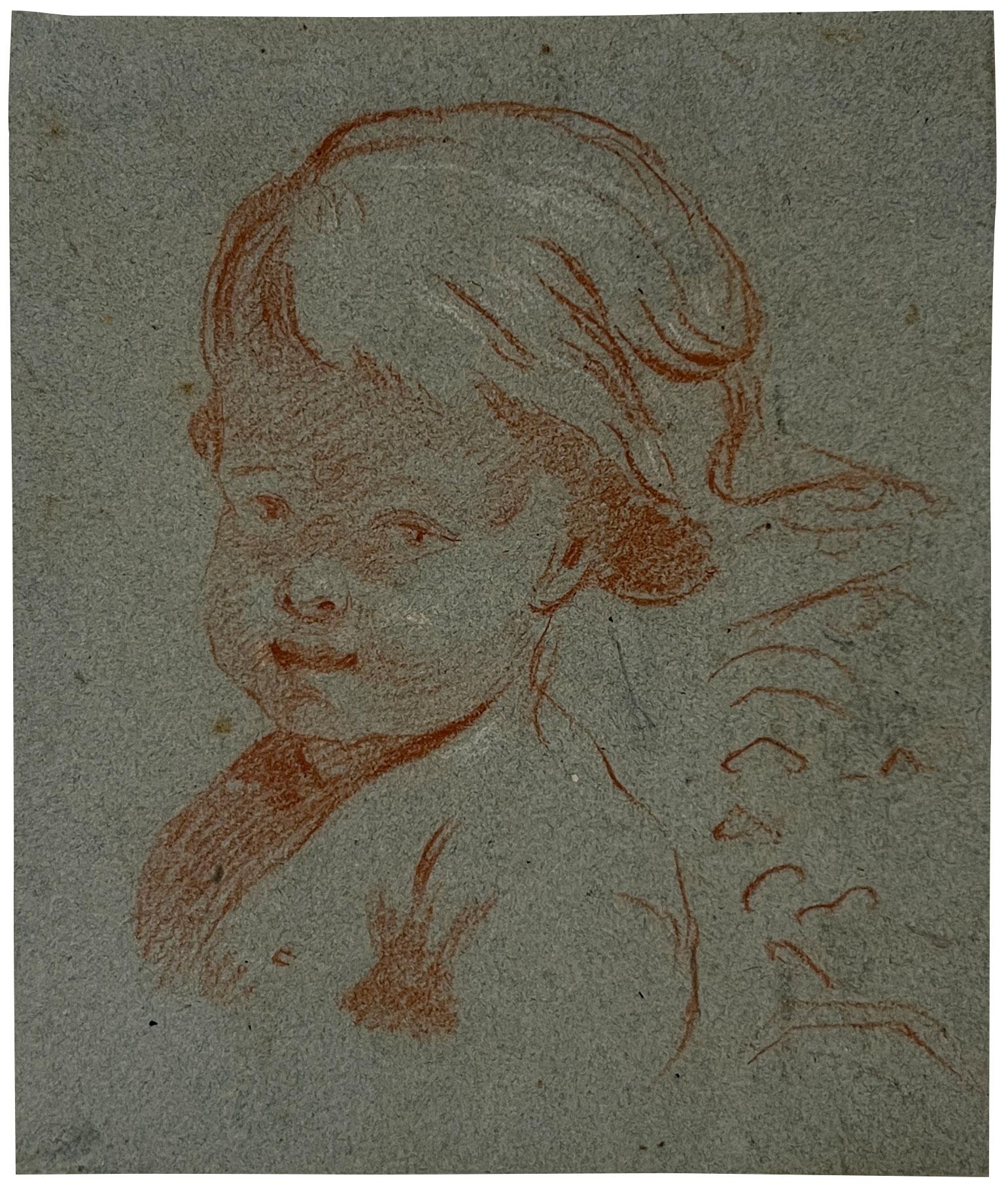  Study of a Child. Circle of François Boucher (French 1703 - 1770) For Sale 1