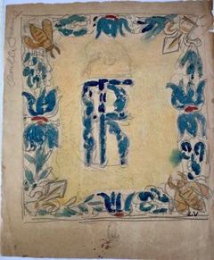 ORIGINAL WATERCOLOR LOUIS VALTAT UNIQUE PIECE