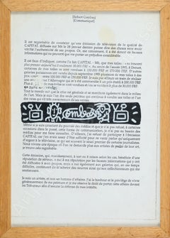 Robert Combas Einzigartiges Stück, handsigniert 1995