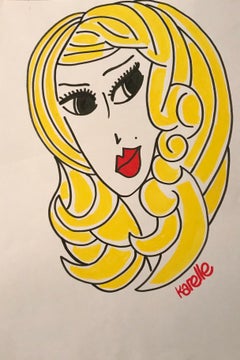 Femme aux cheveux blonds