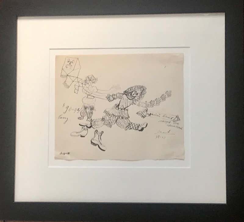 Chagall Ink Drawing Marc Chagall Drawings and Watercolor Paintings - 6 For Sale at 1stDibs ...